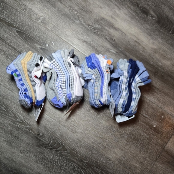 20 PK OFLOW CUT SOCKS toddler Multicolor NWT - Picture 4 of 4